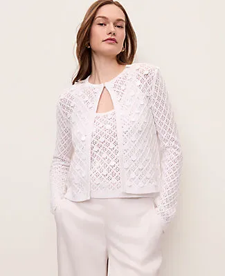 Ann Taylor Sequin Open Cardigan sold by Ann Taylor