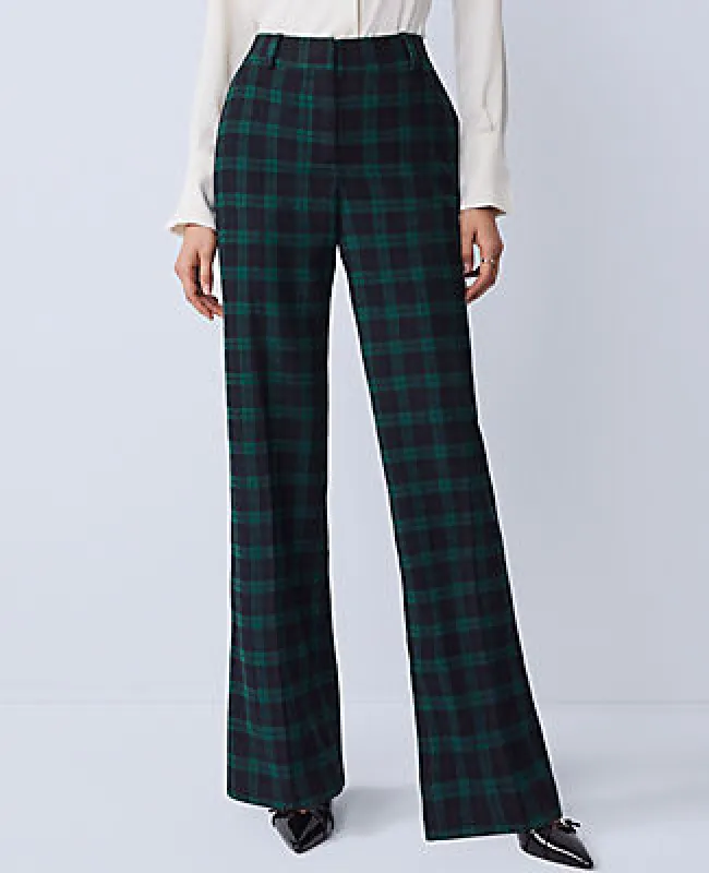 Ann Taylor The Petite Jayne Trouser in Plaid - Curvy Fit made by Ann Taylor