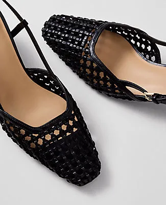 Ann Taylor Woven Slingback Pump sold by Ann Taylor product image thumbnail 2