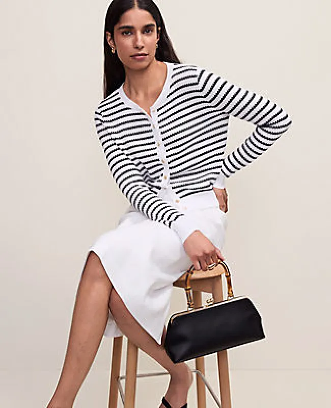 Ann Taylor The Striped Ann Cardigan made by Ann Taylor