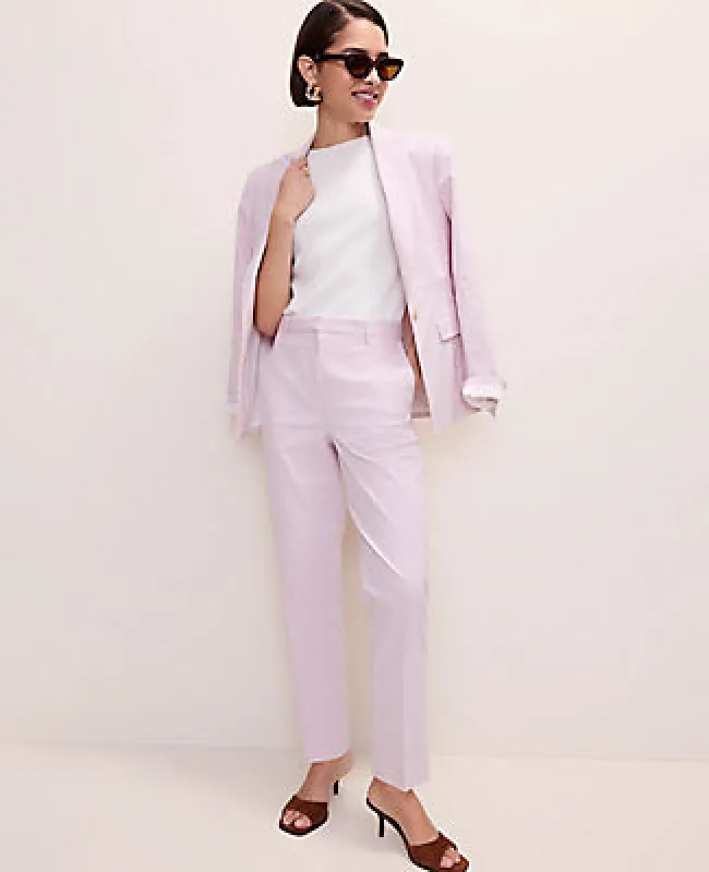 Ann Taylor The Petite Ankle Pant in Seersucker made by Ann Taylor