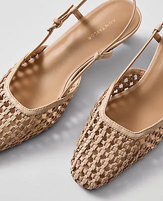 Ann Taylor Woven Slingback Pump sold by Ann Taylor product image thumbnail 2