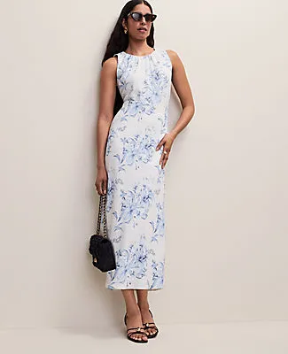 Ann Taylor Floral Shirred Tank Top sold by Ann Taylor product image thumbnail 3