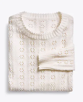 Ann Taylor Cozy Pointelle Sweater sold by Ann Taylor product image thumbnail 4