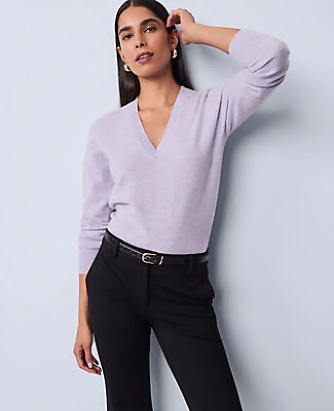 Ann Taylor Cashmere V-Neck Sweater made by Ann Taylor
