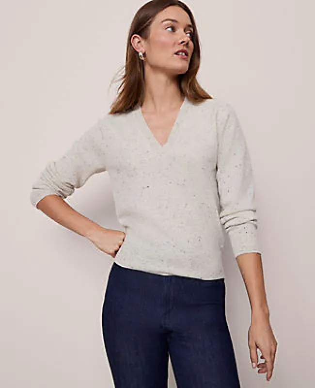 Ann Taylor Cashmere V-Neck Sweater made by Ann Taylor