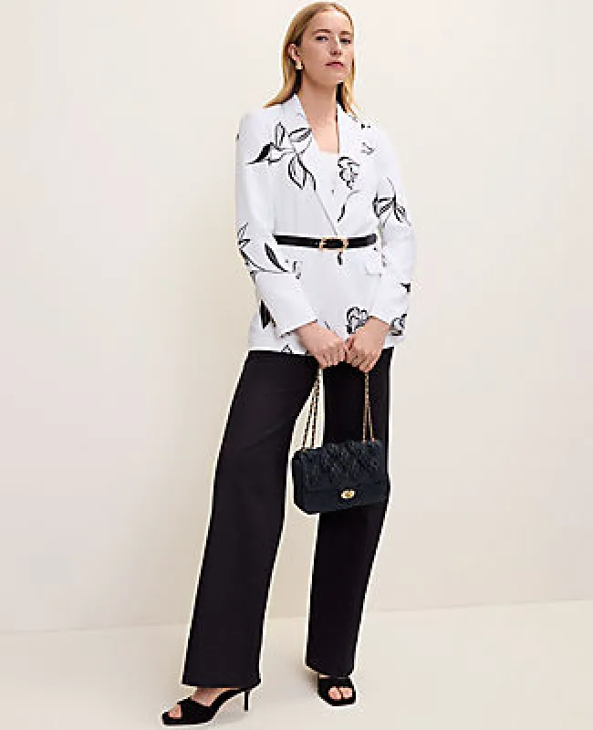Ann Taylor The Petite Longline Blazer in Floral Print made by Ann Taylor