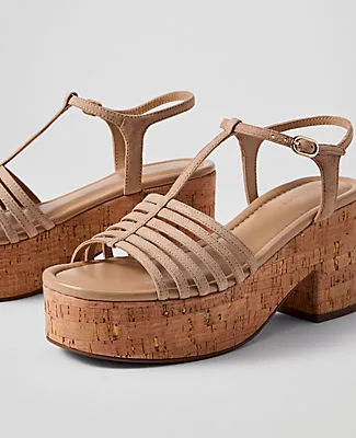 Ann Taylor Suede Platform Sandal sold by Ann Taylor product image thumbnail 2