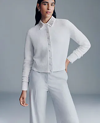 Ann Taylor Shimmer Crew Neck Cardigan sold by Ann Taylor product image thumbnail 4