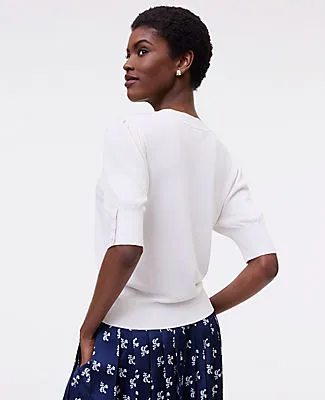 Ann Taylor Button Sweater Tee sold by Ann Taylor product image thumbnail 2