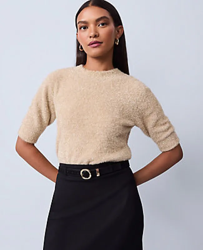 Ann Taylor Metallic Sweater Tee made by Ann Taylor