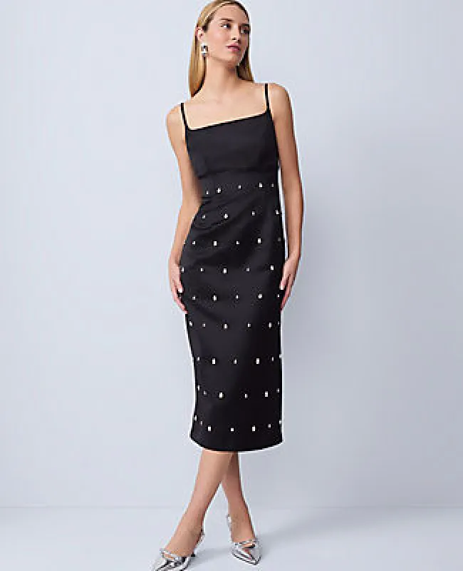 Ann Taylor Satin Sheath Dress made by Ann Taylor