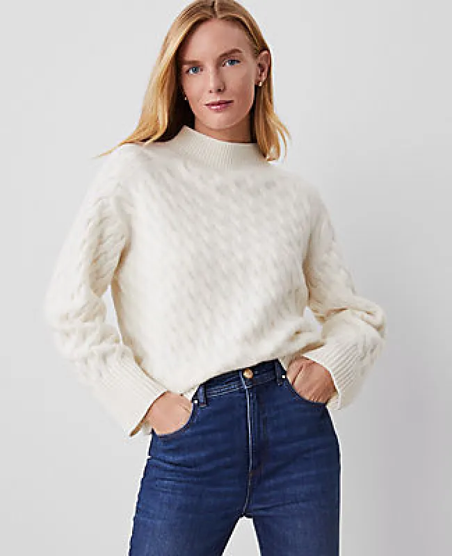 Ann Taylor Cashmere Cable Sweater made by Ann Taylor
