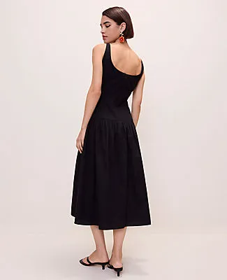 Ann Taylor Petite Drop Waist Flare Midi Dress sold by Ann Taylor product image thumbnail 2