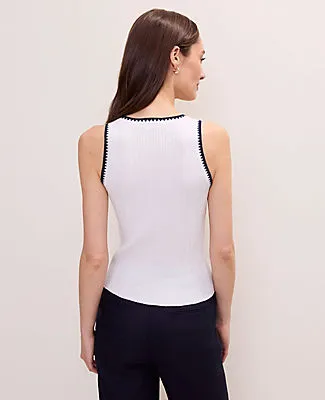 Ann Taylor Tipped Sweater Shell Top sold by Ann Taylor product image thumbnail 2
