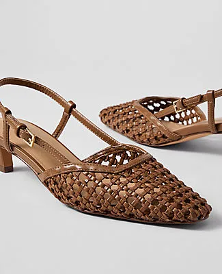 Ann Taylor Woven Slingback Pump sold by Ann Taylor product image thumbnail 2