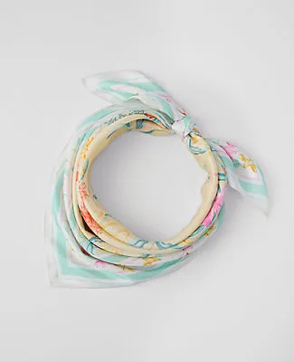 Ann Taylor Floral Silk Scarf sold by Ann Taylor
