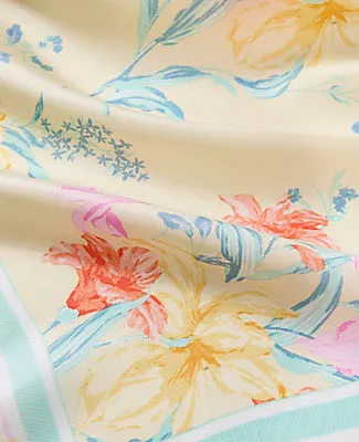 Ann Taylor Floral Silk Scarf sold by Ann Taylor product image thumbnail 2