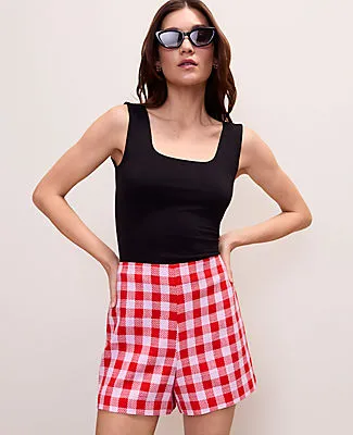 Ann Taylor The Gingham Side Zip Short sold by Ann Taylor product image thumbnail 2
