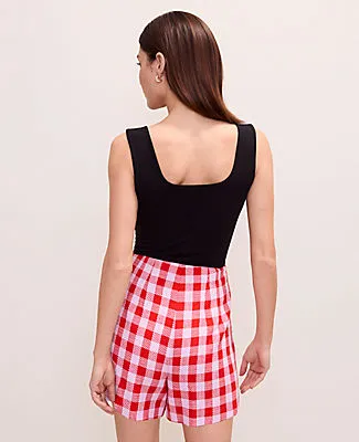 Ann Taylor The Gingham Side Zip Short sold by Ann Taylor product image thumbnail 3