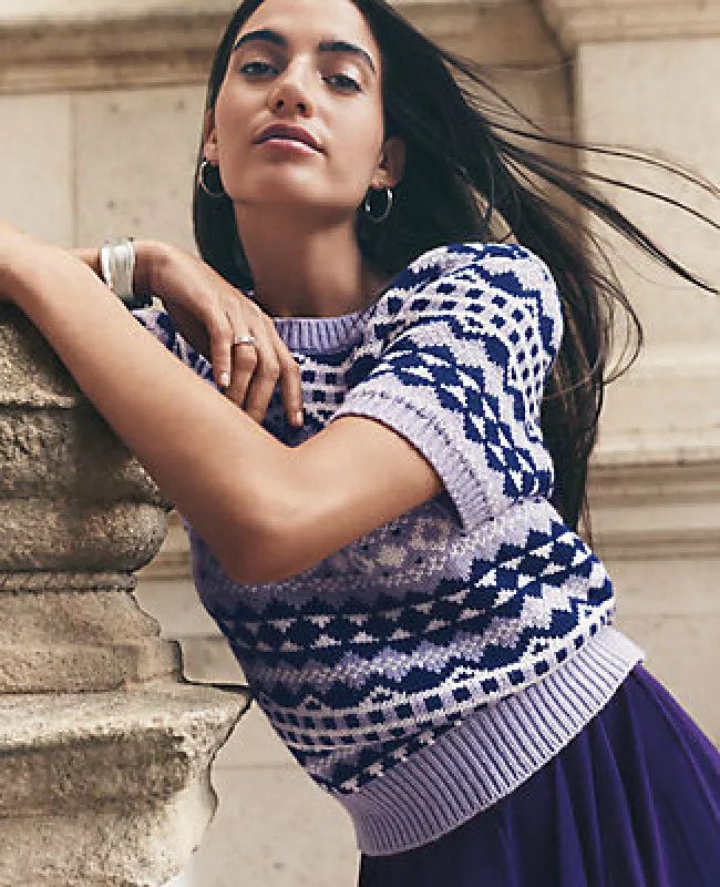 Ann Taylor Fair Isle Sweater Tee made by Ann Taylor