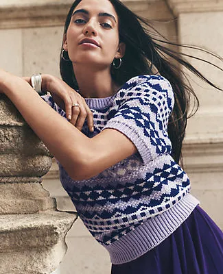 Ann Taylor Fair Isle Sweater Tee sold by Ann Taylor