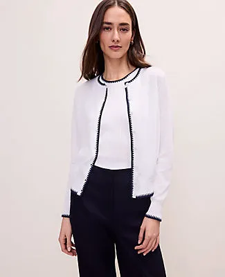 Ann Taylor Tipped Ann Cardigan sold by Ann Taylor product image thumbnail 3
