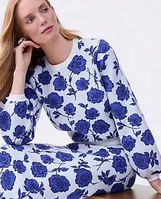 Ann Taylor Floral Raglan Sweater sold by Ann Taylor product image thumbnail 3