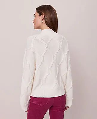 Ann Taylor Weekend Collection Cable Sweater sold by Ann Taylor product image thumbnail 3