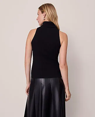 Ann Taylor Ribbed Turtleneck Shell Top sold by Ann Taylor product image thumbnail 3