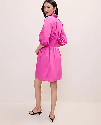Ann Taylor Ruffle Collar Mini Dress sold by Ann Taylor product image thumbnail 2