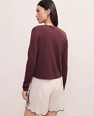 Ann Taylor Open Crop Cardigan sold by Ann Taylor product image thumbnail 2