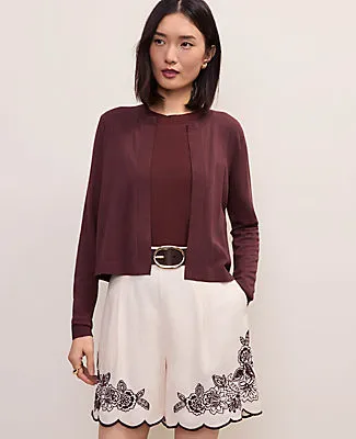 Ann Taylor Open Crop Cardigan sold by Ann Taylor product image thumbnail 3