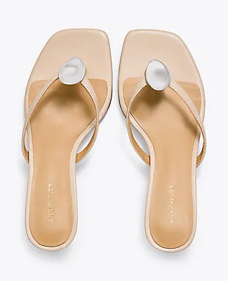 Ann Taylor Leather Kitten Heel Sandal sold by Ann Taylor product image thumbnail 3