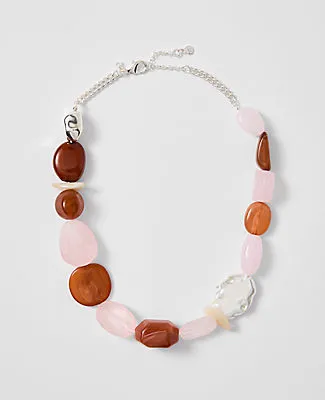 Ann Taylor Stone Pearl Statement Necklace sold by Ann Taylor