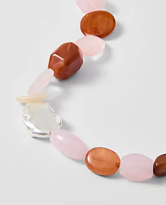 Ann Taylor Stone Pearl Statement Necklace sold by Ann Taylor product image thumbnail 2