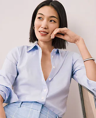 Ann Taylor Petite Relaxed Perfect Shirt sold by Ann Taylor product image thumbnail 3