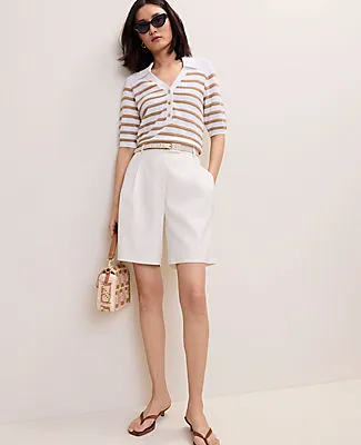 Ann Taylor Striped Polo Sweater sold by Ann Taylor product image thumbnail 3