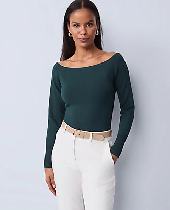 Ann Taylor Off-The-Shoulder Sweater made by Ann Taylor