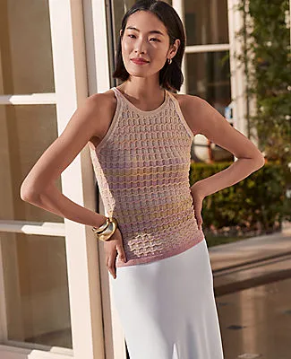 Ann Taylor Halter Sweater Shell Top in Ombré sold by Ann Taylor product image thumbnail 3