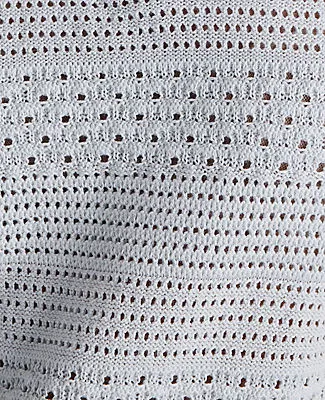 Ann Taylor Haven Well Within Cotton Mixed Stitch Johnny Collar Sweater sold by Ann Taylor product image thumbnail 5