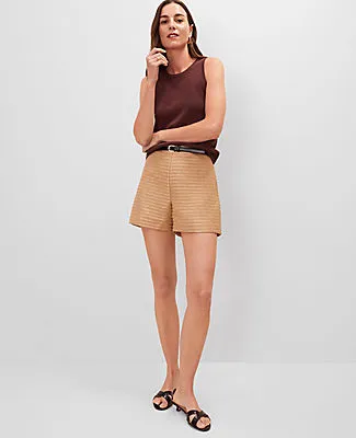 Ann Taylor The Petite Side Zip Short in Metallic Tweed sold by Ann Taylor product image thumbnail 3