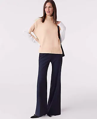Ann Taylor Colorblock Mock Neck Sweater sold by Ann Taylor product image thumbnail 3