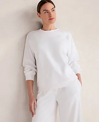 Ann Taylor Haven Well Within Organic Cotton Interlock Everyday Sweatshirt sold by Ann Taylor