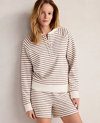Ann Taylor Haven Well Within Cotton Blend Textured Henley sold by Ann Taylor
