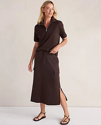Ann Taylor Haven Well Within Organic Cotton Interlock Cargo Skirt sold by Ann Taylor product image thumbnail 2