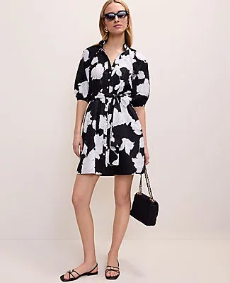 Ann Taylor Petite Floral Ruffle Collar Mini Dress sold by Ann Taylor