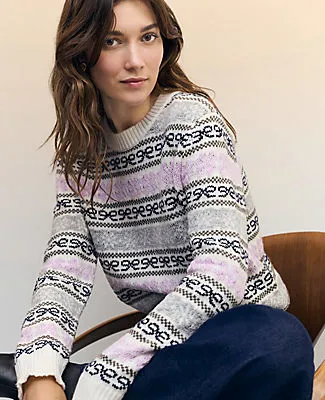Ann Taylor Weekend Collection Relaxed Fair Isle Sweater sold by Ann Taylor product image thumbnail 4
