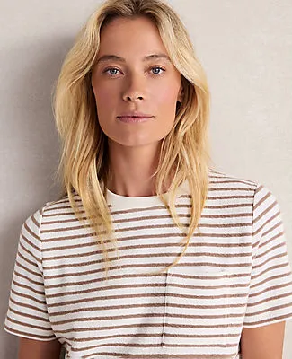 Ann Taylor Haven Well Within Cotton Blend Textured T-Shirt Dress sold by Ann Taylor product image thumbnail 2