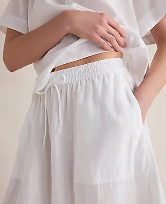 Ann Taylor Haven Well Within Linen Drawstring Midi Skirt sold by Ann Taylor product image thumbnail 2